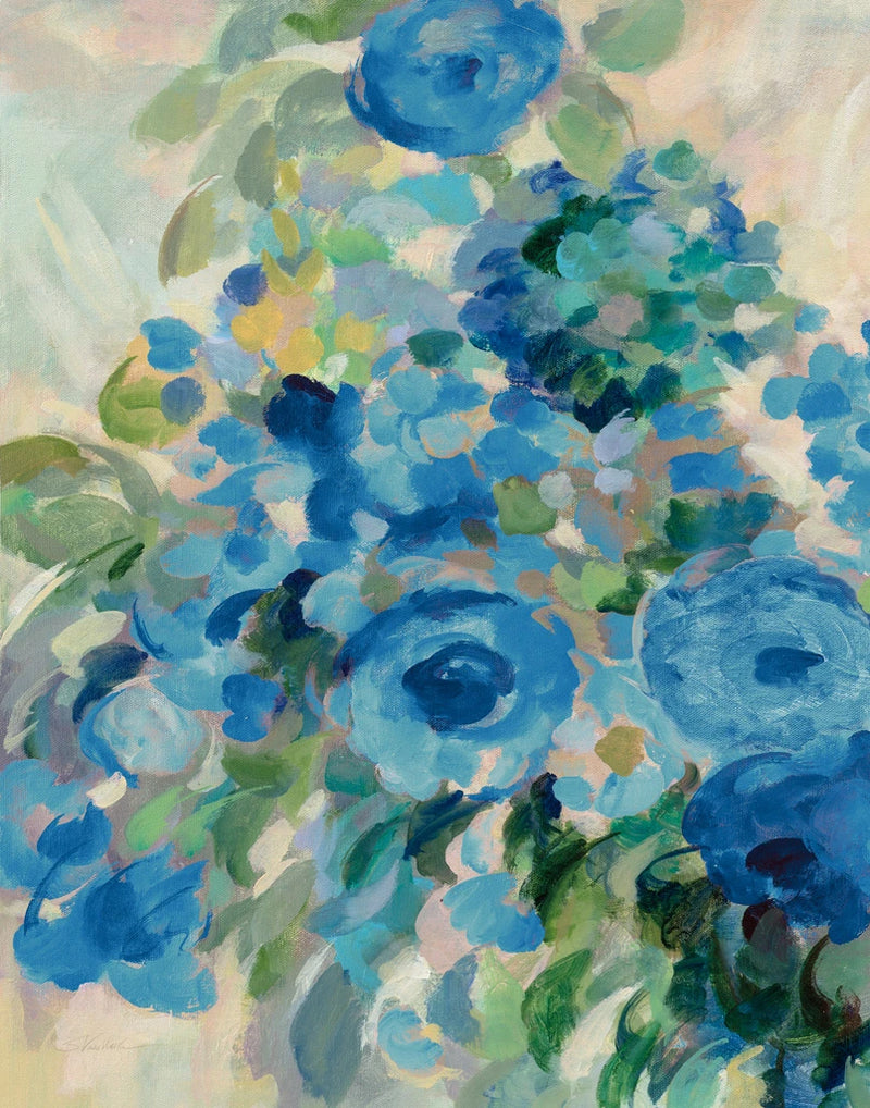 Flower Market II Blue by Silvia Vassileva