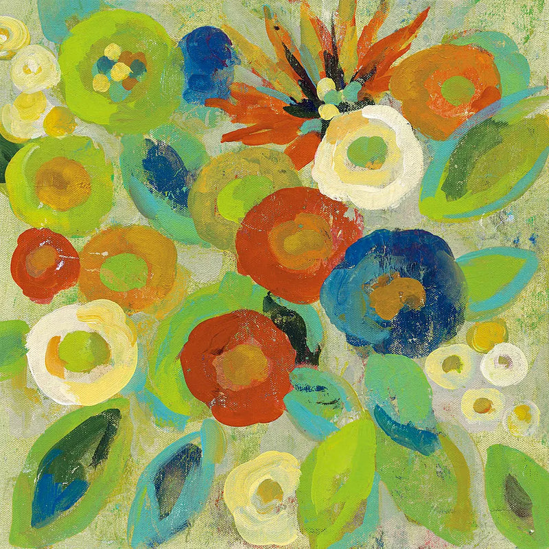 Flower Market II Cool by Silvia Vassileva. SKU 27641a. Archival Giclee Fine art print for wall decor.
