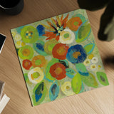 Flower Market II Cool by Silvia Vassileva. Shown as a detailed flat fine art print, highlighting archival giclee quality. Available as an archival giclee rolled canvas, fine art paper, or poster print. SKU 27641a.