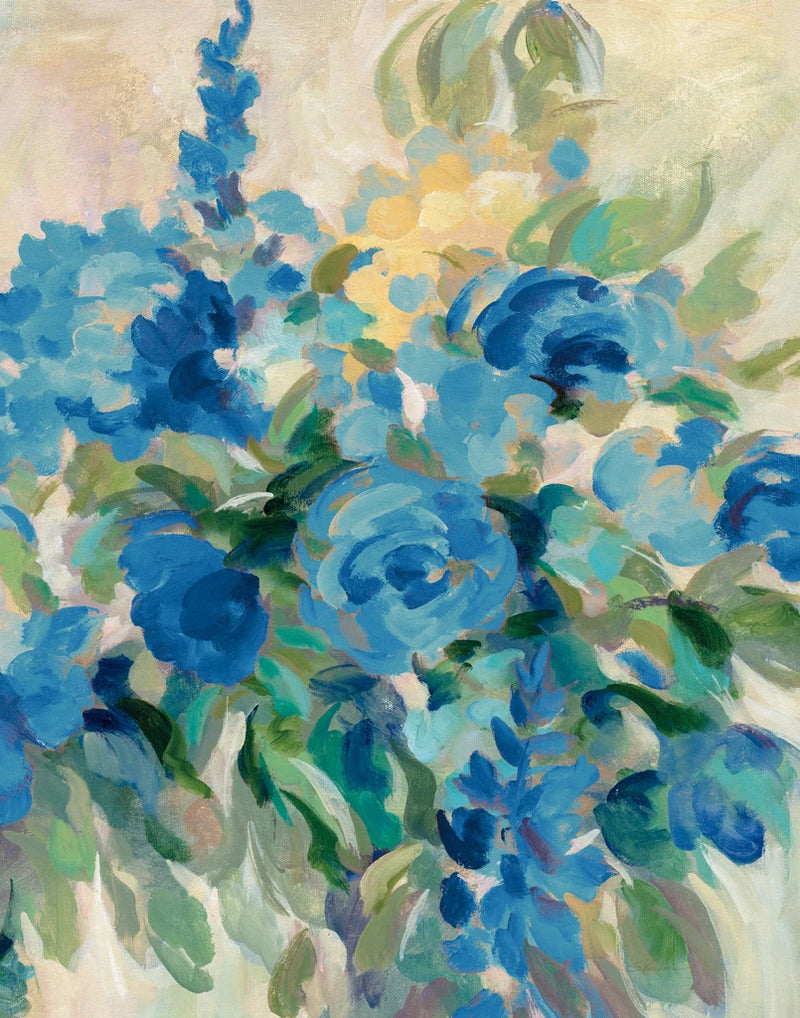 Flower Market III Blue by Silvia Vassileva