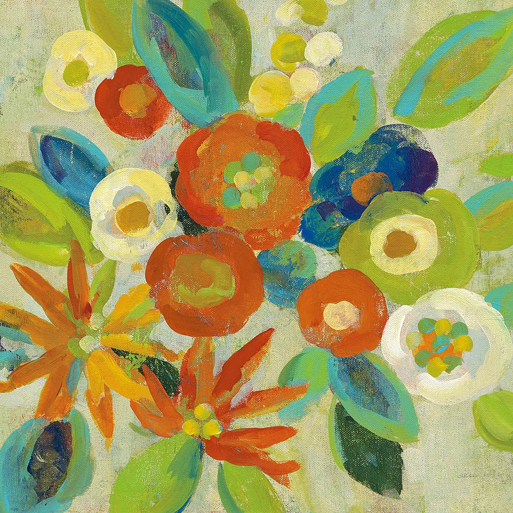 Flower Market III Cool by Silvia Vassileva. SKU 27642a. Archival Giclee Fine art print for wall decor.