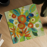 Flower Market III Cool by Silvia Vassileva. Shown as a detailed flat fine art print, highlighting archival giclee quality. Available as an archival giclee rolled canvas, fine art paper, or poster print. SKU 27642a.