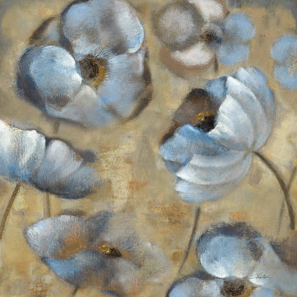 Flowers in Dusk II by Silvia Vassileva. SKU 1157a. Archival Giclee Fine art print for wall decor.