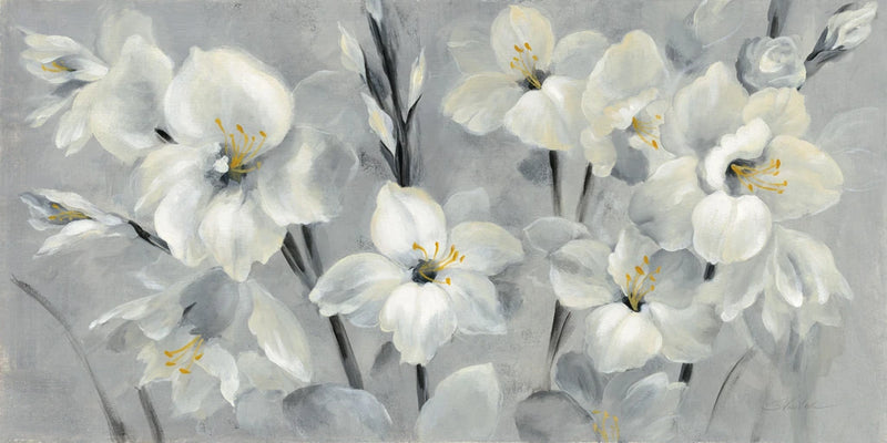 Flowers on Gray by Silvia Vassileva