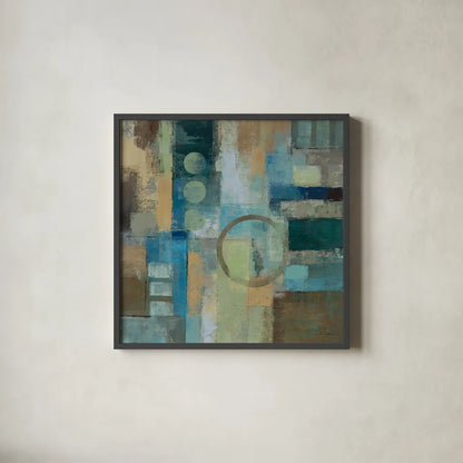 Focal Point by Silvia Vassileva. Shown in a sleek black glass frame for a contemporary gallery look. Available as an archival giclee rolled canvas, fine art paper, or poster print. SKU 12504a.