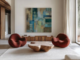 Focal Point by Silvia Vassileva. Shown as extra-large giant wall art in a modern living room. Available as an archival giclee rolled canvas, fine art paper, or poster print. SKU 12504a.