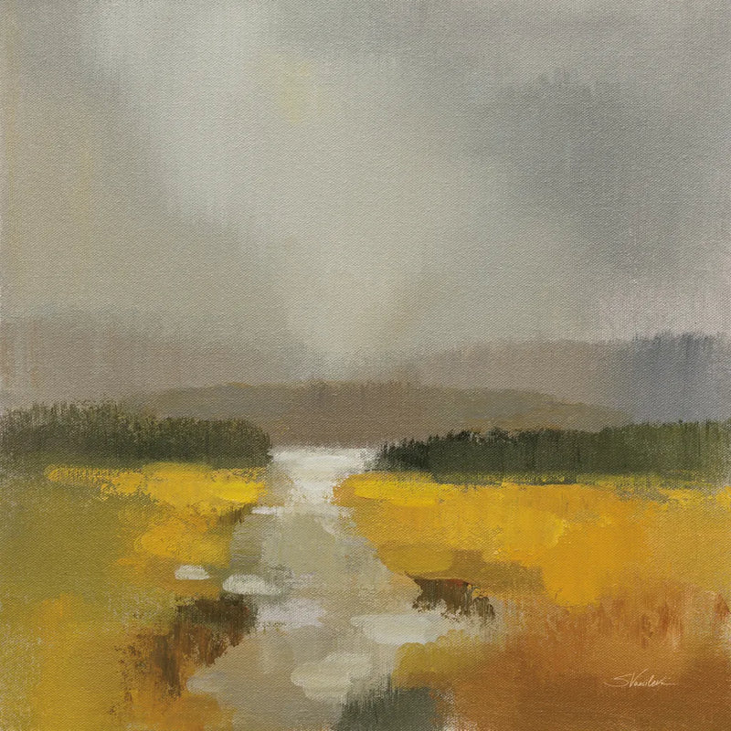 Fog and Golden Fields by Silvia Vassileva. SKU 104189a. Archival Giclee Fine art print for wall decor.