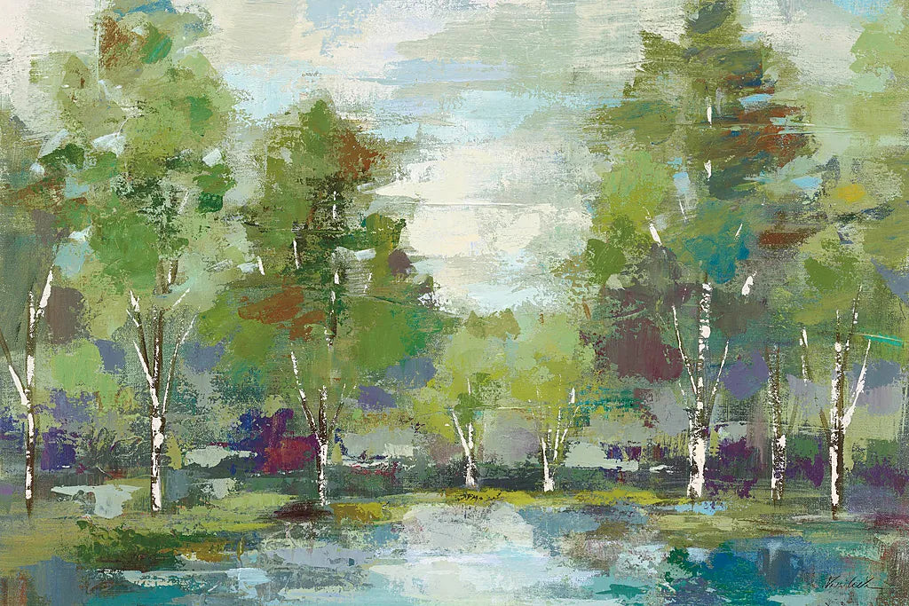 Forest at Dawn Crop by Silvia Vassileva. SKU 13975i. Archival Giclee Fine art print for wall decor.