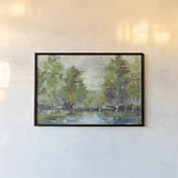 Forest at Dawn Crop by Silvia Vassileva. shown as a paper print in a black flame. Available as a archival giclee rolled canvas, fine art paper, or poster print. SKU 13975i.