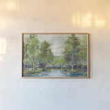 Forest at Dawn Crop by Silvia Vassileva. shown as a paper print in a natural frame. Available as a archival giclee rolled canvas, fine art paper, or poster print. SKU 13975i.