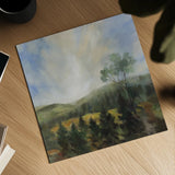 Forest at Sunrise by Silvia Vassileva. Shown as a detailed flat fine art print, highlighting archival giclee quality. Available as an archival giclee rolled canvas, fine art paper, or poster print. SKU 99706a.