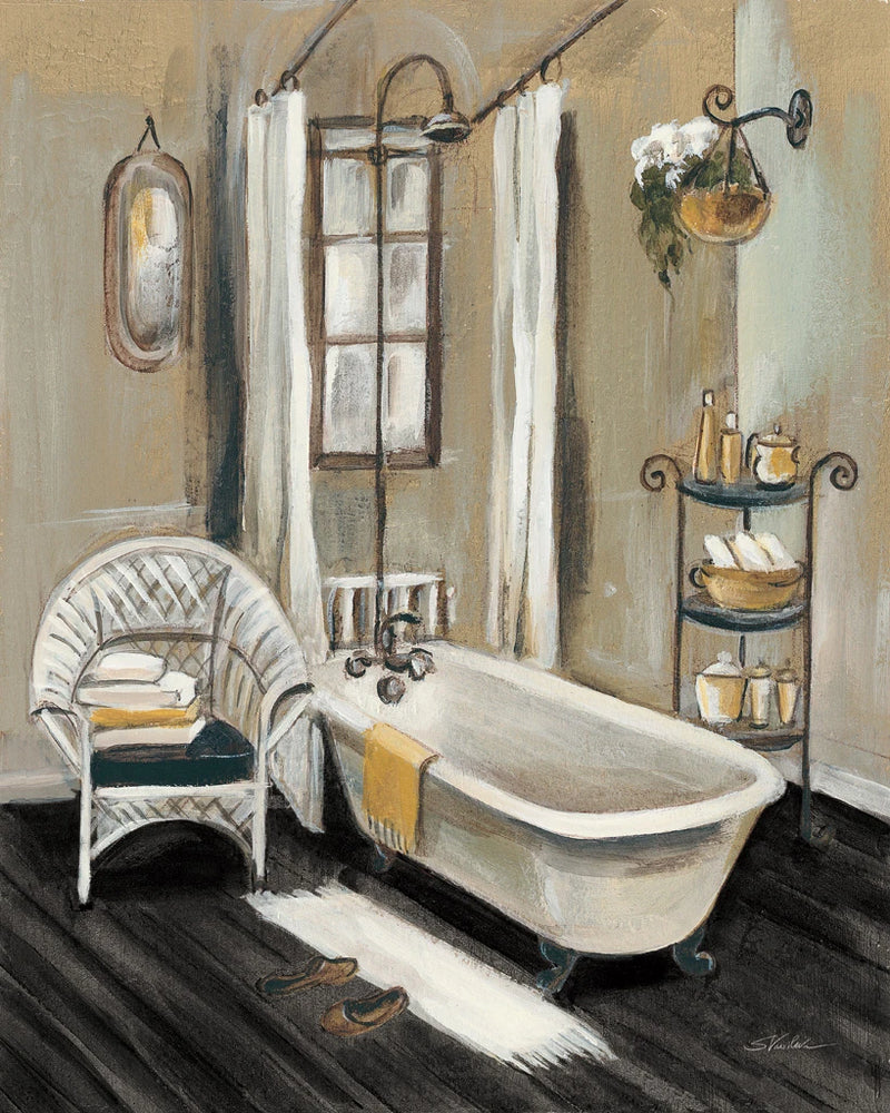 French Bath II Black by Silvia Vassileva
