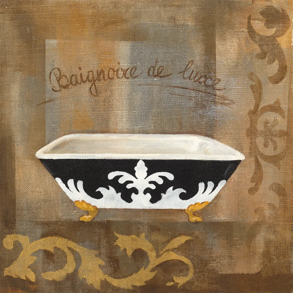 French Bathtub II by Silvia Vassileva. SKU 8361a. Archival Giclee Fine art print for wall decor.