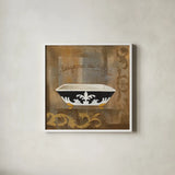 French Bathtub II by Silvia Vassileva. Shown in a crisp white glass frame for a clean and minimalist style. Available as an archival giclee rolled canvas, fine art paper, or poster print. SKU 8361a.