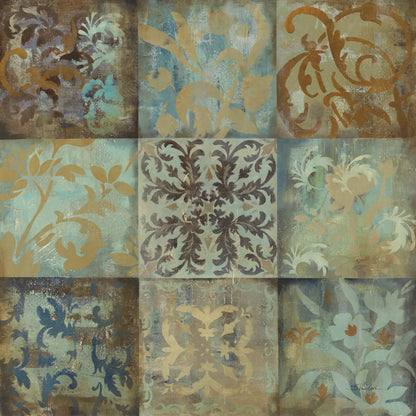 French Tile I by Silvia Vassileva. SKU 60341a. Archival Giclee Fine art print for wall decor.