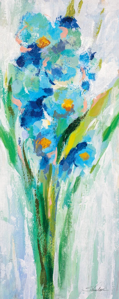 Fresh Blue Flowers I by Silvia Vassileva