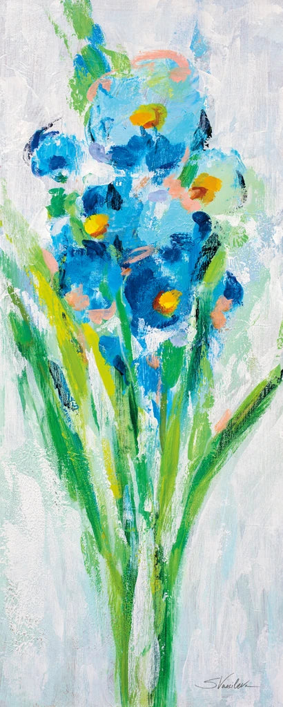 Fresh Blue Flowers II by Silvia Vassileva
