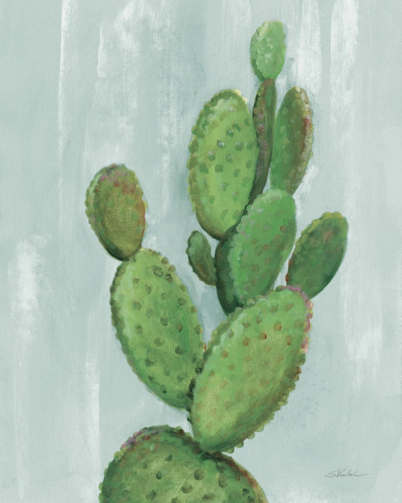 Front Yard Cactus I Slate by Silvia Vassileva