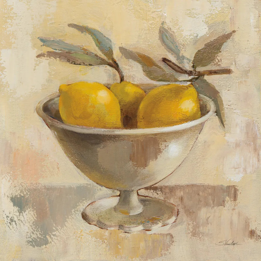 Fruits in Old Bowl I by Silvia Vassileva. SKU 89689a. Archival Giclee Fine art print for wall decor.