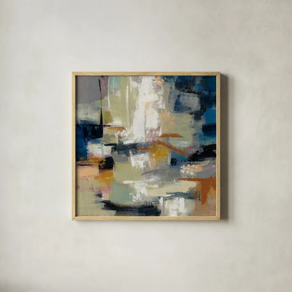 Full Moon II by Silvia Vassileva. Shown in a natural wood glass frame for a timeless modern aesthetic. Available as an archival giclee rolled canvas, fine art paper, or poster print. SKU 29739a.