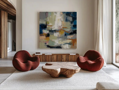 Full Moon II by Silvia Vassileva. Shown as extra-large giant wall art in a modern living room. Available as an archival giclee rolled canvas, fine art paper, or poster print. SKU 29739a.