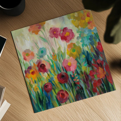 Garden Brightness by Silvia Vassileva. Shown as a detailed flat fine art print, highlighting archival giclee quality. Available as an archival giclee rolled canvas, fine art paper, or poster print. SKU 54374a.