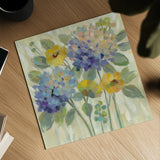 Garden Burst by Silvia Vassileva. Shown as a detailed flat fine art print, highlighting archival giclee quality. Available as an archival giclee rolled canvas, fine art paper, or poster print. SKU 50286a.