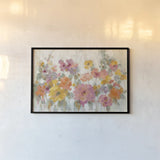 Garden Fun by Silvia Vassileva. shown as a paper print in a black flame. Available as a archival giclee rolled canvas, fine art paper, or poster print. SKU 46916i.