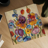 Garden Hues I by Silvia Vassileva. Shown as a detailed flat fine art print, highlighting archival giclee quality. Available as an archival giclee rolled canvas, fine art paper, or poster print. SKU 8442a.