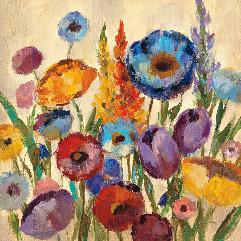 Garden Hues II by Silvia Vassileva. SKU 8443a. Archival Giclee Fine art print for wall decor.