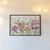 Garden Party V by Silvia Vassileva. shown as a paper print in a black flame. Available as a archival giclee rolled canvas, fine art paper, or poster print. SKU 61573i.
