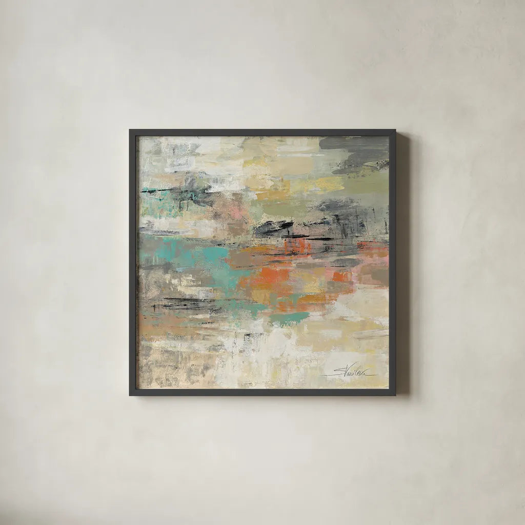 Gentle Gaze by Silvia Vassileva. Shown in a sleek black glass frame for a contemporary gallery look. Available as an archival giclee rolled canvas, fine art paper, or poster print. SKU 20896a.