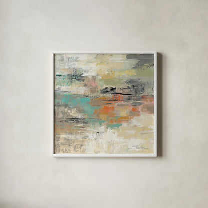 Gentle Gaze by Silvia Vassileva. Shown in a crisp white glass frame for a clean and minimalist style. Available as an archival giclee rolled canvas, fine art paper, or poster print. SKU 20896a.