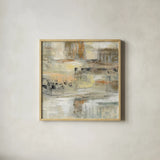 Gentle Touch by Silvia Vassileva. Shown in a natural wood glass frame for a timeless modern aesthetic. Available as an archival giclee rolled canvas, fine art paper, or poster print. SKU 35839a.