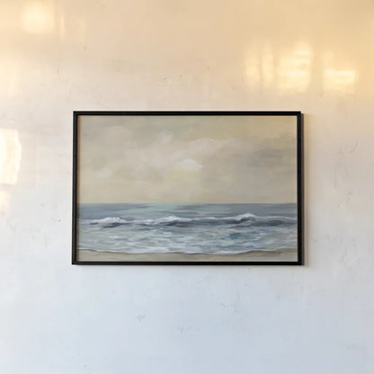 Gentle Waves by Silvia Vassileva. shown as a paper print in a black flame. Available as a archival giclee rolled canvas, fine art paper, or poster print. SKU 71175i.