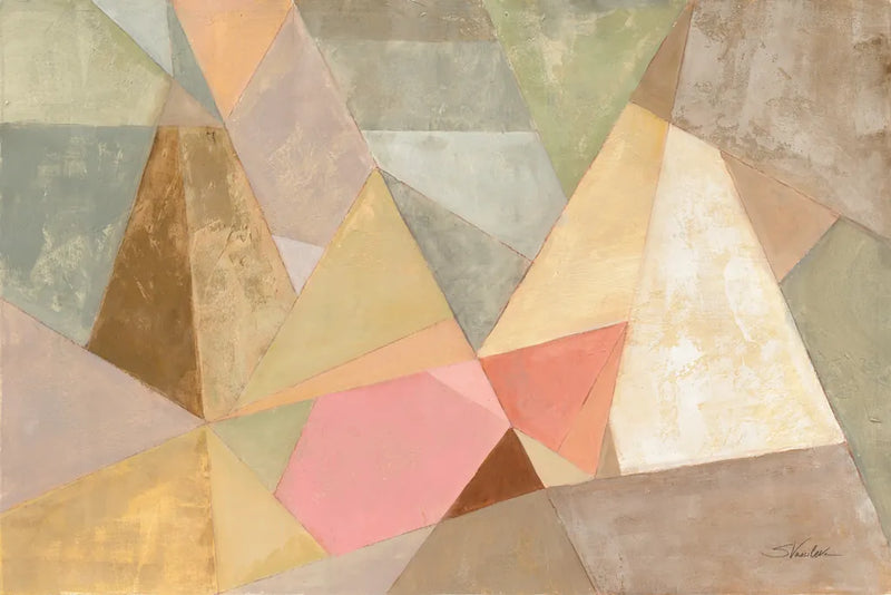 Geometric Abstract by Silvia Vassileva. SKU 22922i. Archival Giclee Fine art print for wall decor.