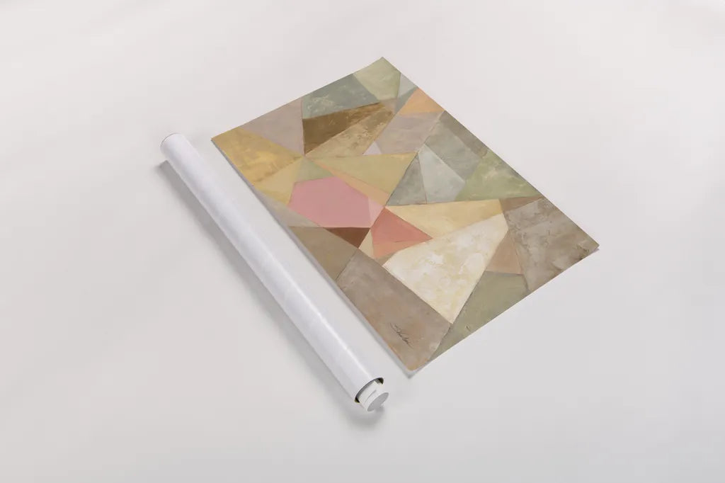 Geometric Abstract by Silvia Vassileva. shown as a rolled paper print. Available as archival giclee rolled canvas, fine art paper, or poster print. SKU 22922i.