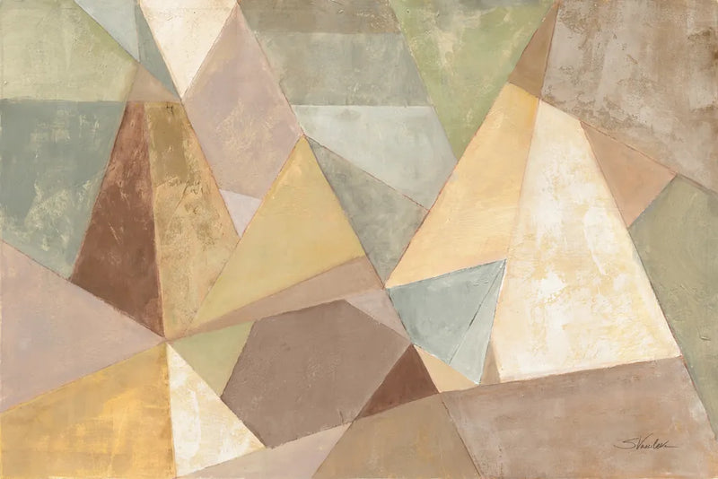 Geometric Abstract Neutral by Silvia Vassileva. SKU 22923i. Archival Giclee Fine art print for wall decor.
