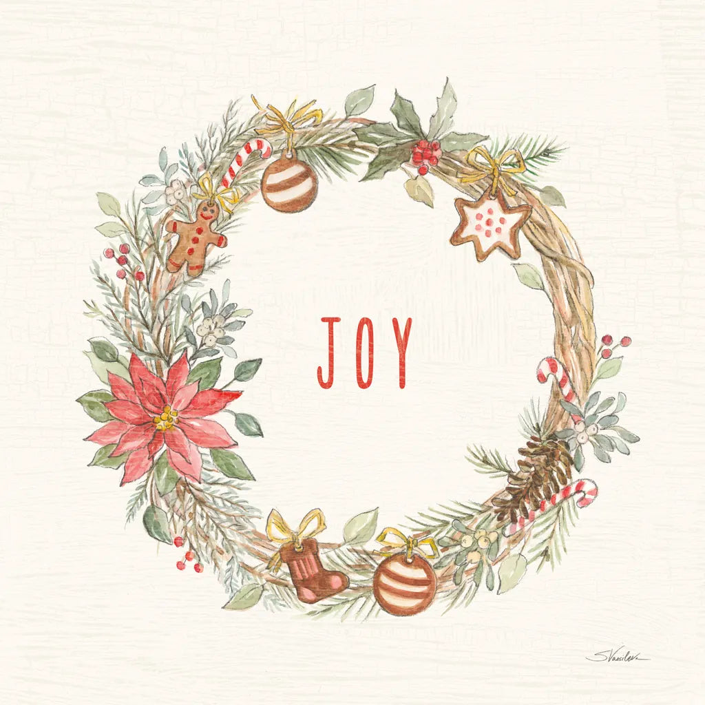 Gingerbread Christmas III by Silvia Vassileva. SKU 68600a. Archival Giclee Fine art print for wall decor.