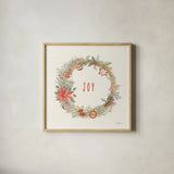 Gingerbread Christmas III by Silvia Vassileva. Shown in a natural wood glass frame for a timeless modern aesthetic. Available as an archival giclee rolled canvas, fine art paper, or poster print. SKU 68600a.