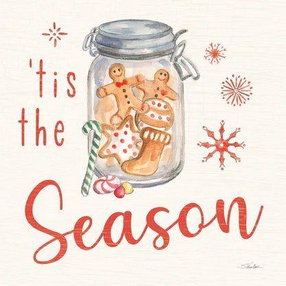 Gingerbread Christmas IV by Silvia Vassileva. SKU 68601a. Archival Giclee Fine art print for wall decor.