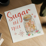 Gingerbread Christmas V by Silvia Vassileva. Shown as a detailed flat fine art print, highlighting archival giclee quality. Available as an archival giclee rolled canvas, fine art paper, or poster print. SKU 68602a.