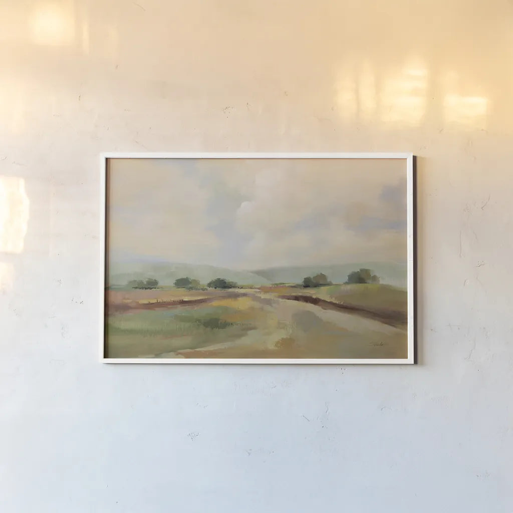 Glowing Sky by Silvia Vassileva. shown as a paper print in a white frame. Available as a archival giclee rolled canvas, fine art paper, or poster print. SKU 88695i.