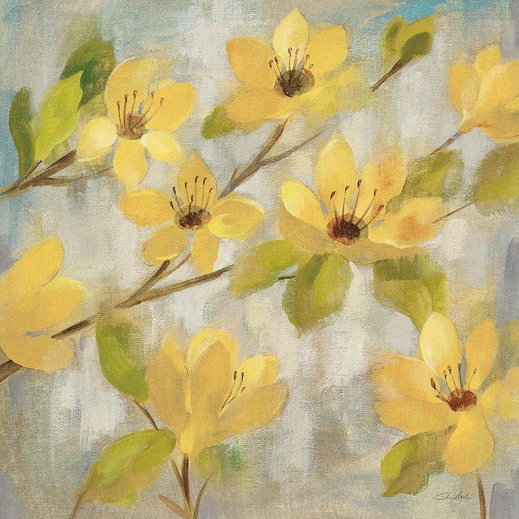 Golden Bloom II Neutral by Silvia Vassileva. SKU 24013a. Archival Giclee Fine art print for wall decor.