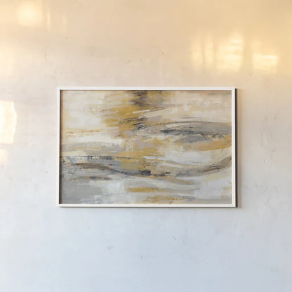 Golden Dust by Silvia Vassileva. shown as a paper print in a white frame. Available as a archival giclee rolled canvas, fine art paper, or poster print. SKU 21550i.