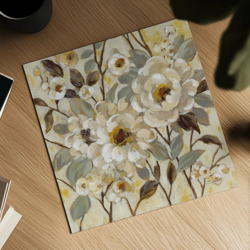 Golden Nature by Silvia Vassileva. Shown as a detailed flat fine art print, highlighting archival giclee quality. Available as an archival giclee rolled canvas, fine art paper, or poster print. SKU 70148a.