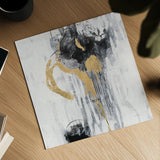 Golden Rain I by Silvia Vassileva. Shown as a detailed flat fine art print, highlighting archival giclee quality. Available as an archival giclee rolled canvas, fine art paper, or poster print. SKU 66084a.