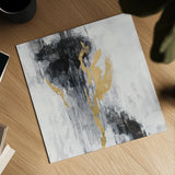 Golden Rain II by Silvia Vassileva. Shown as a detailed flat fine art print, highlighting archival giclee quality. Available as an archival giclee rolled canvas, fine art paper, or poster print. SKU 66085a.