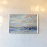 Golden Sunrise by Silvia Vassileva. shown as a paper print in a white frame. Available as a archival giclee rolled canvas, fine art paper, or poster print. SKU 38245i.
