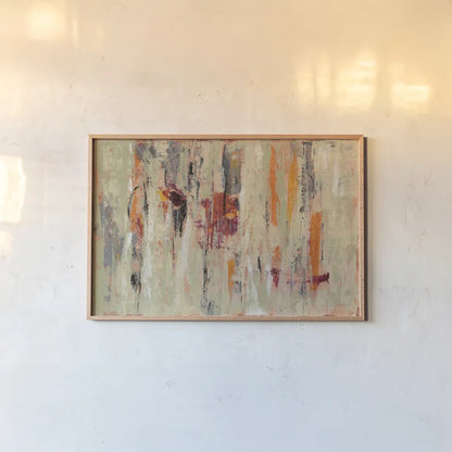 Graffiti Wall I by Silvia Vassileva. shown as a paper print in a natural frame. Available as a archival giclee rolled canvas, fine art paper, or poster print. SKU 28109i.